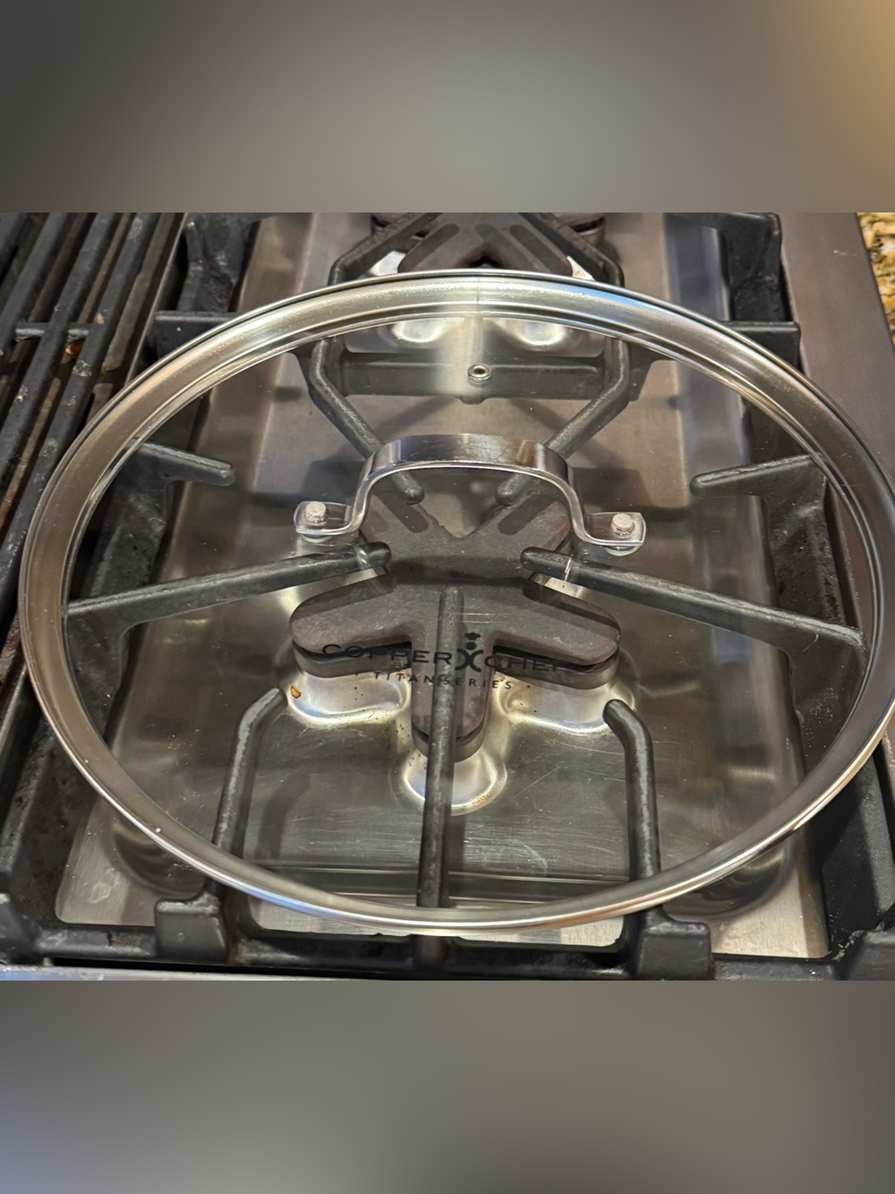 Copper Chef titan series Glass Cookware 11” vented Lid w/Stainless Steel Handle